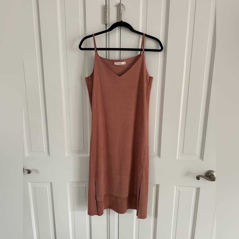 NWOT ModRef faux suede dress in S